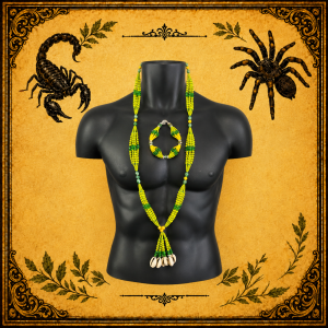 Juego Ritual de Orula Verde y Amarillo con Ilé