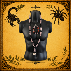 Collar San Lázaro Rosa Negro