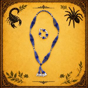 Collar Yemayá Azul Blanco