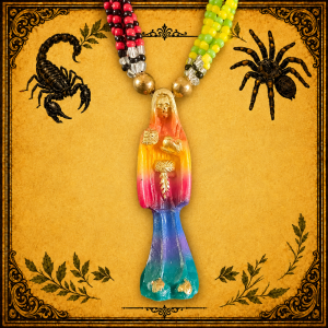 Collar Santa Muerte Multicolor