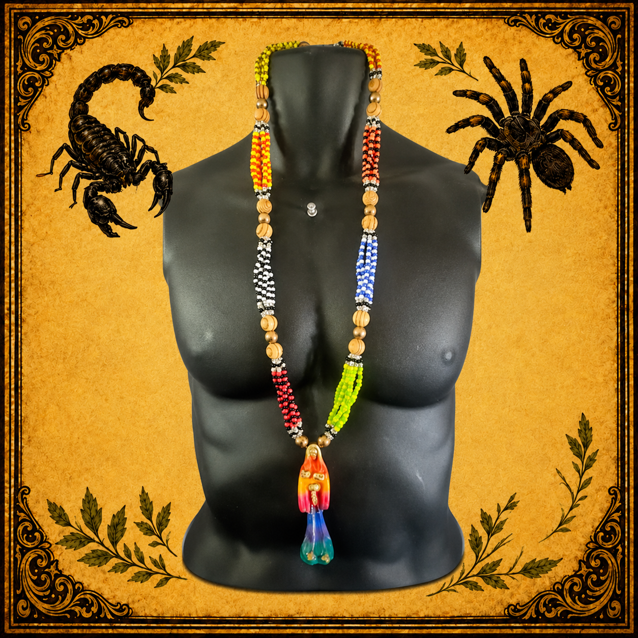 Collar Santa Muerte Colores