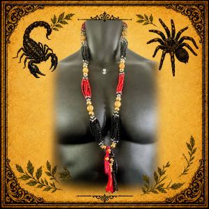 Collar Santa Muerte Roja