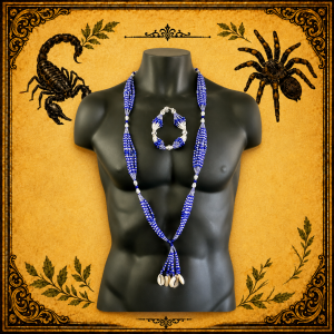 Collar Yemayá Azul Blanco