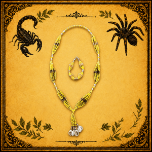 Juego Ritual de Oshún Amarillo y Ámbar con Ilé