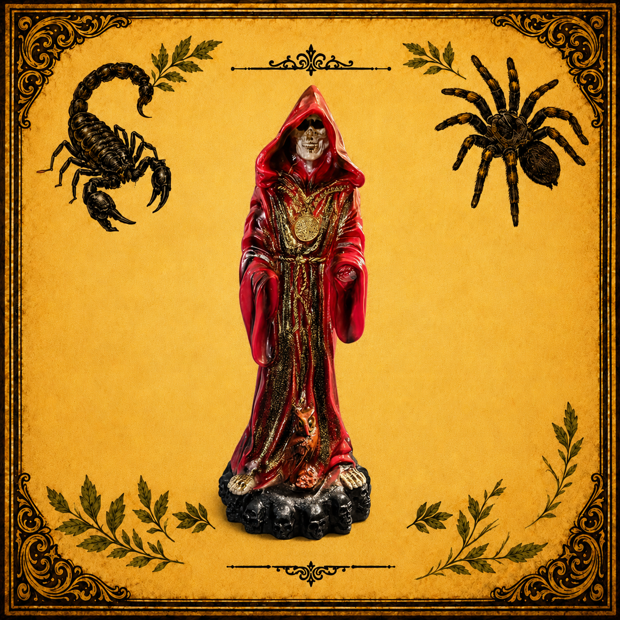Santa Muerte Monje Roja