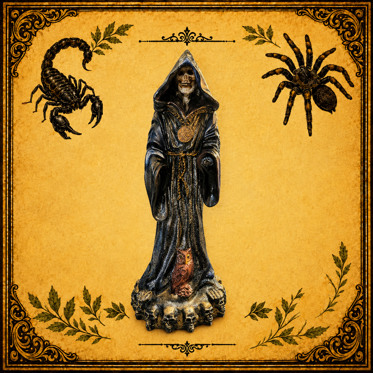 Santa Muerte Monje Negra