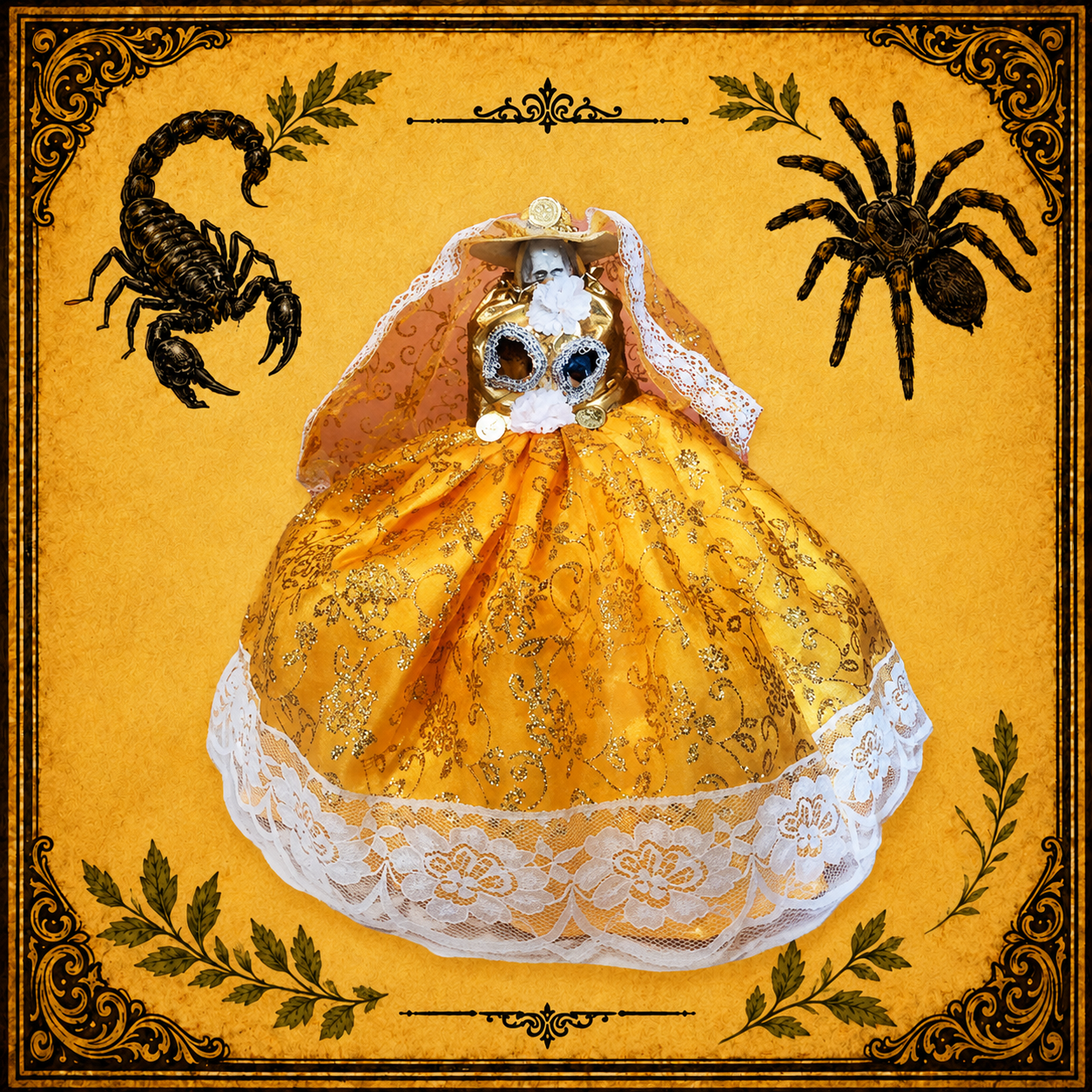 Vestido Santa Muerte Amarillo