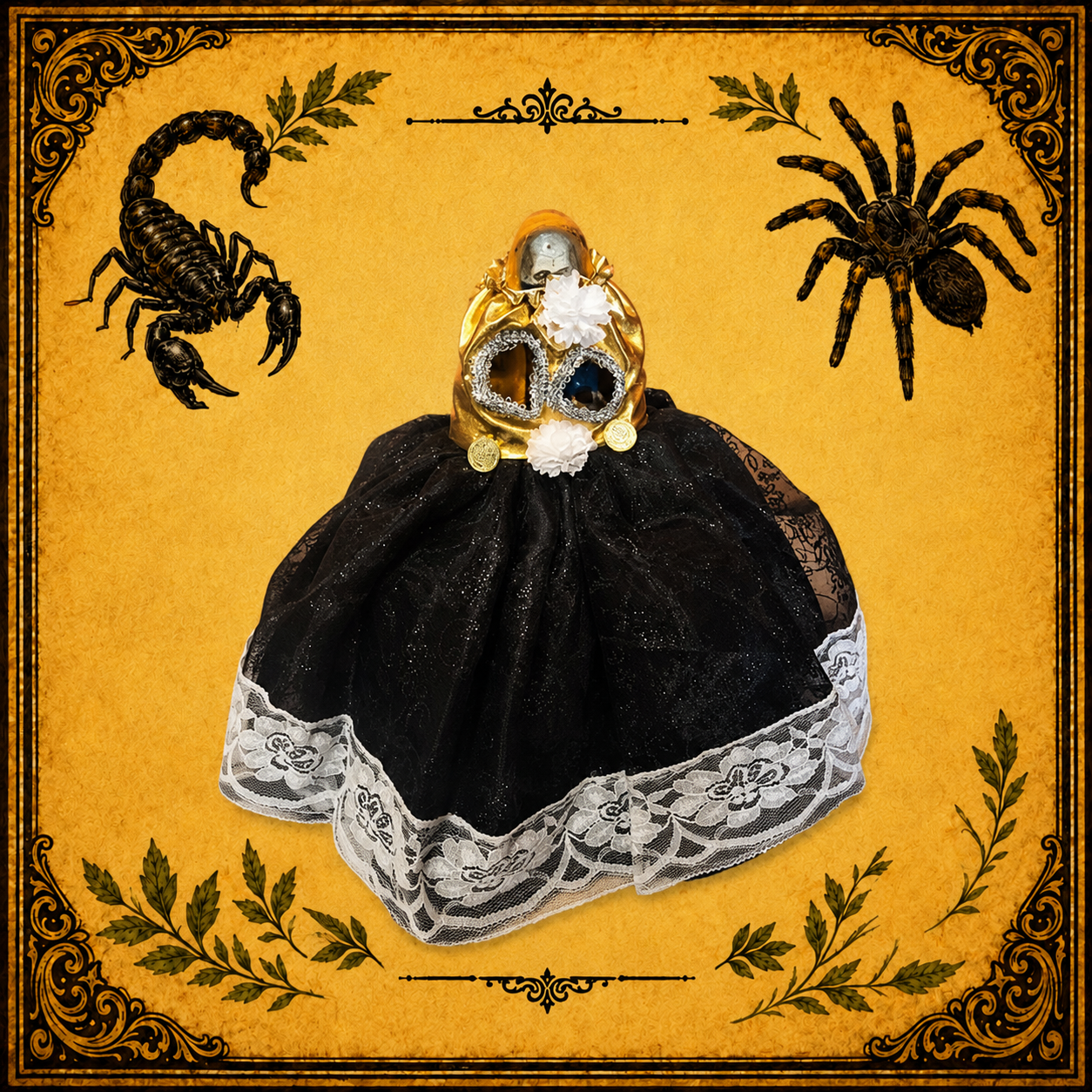 Vestido Santa Muerte Negro