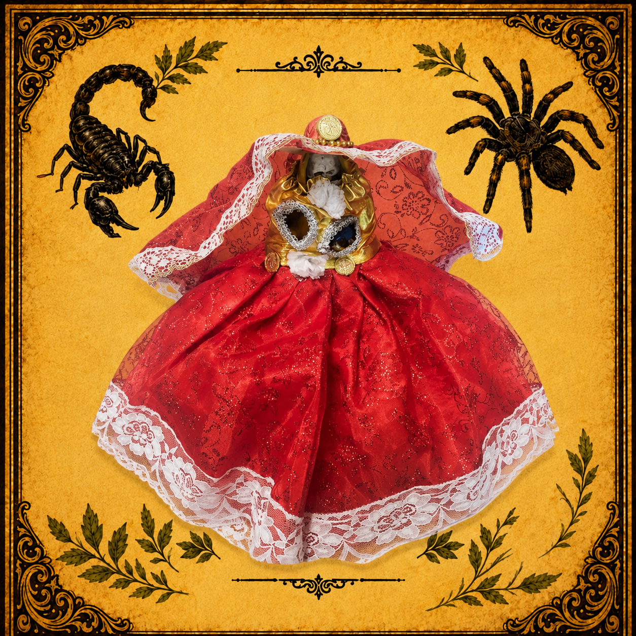 Vestido Santa Muerte Rojo