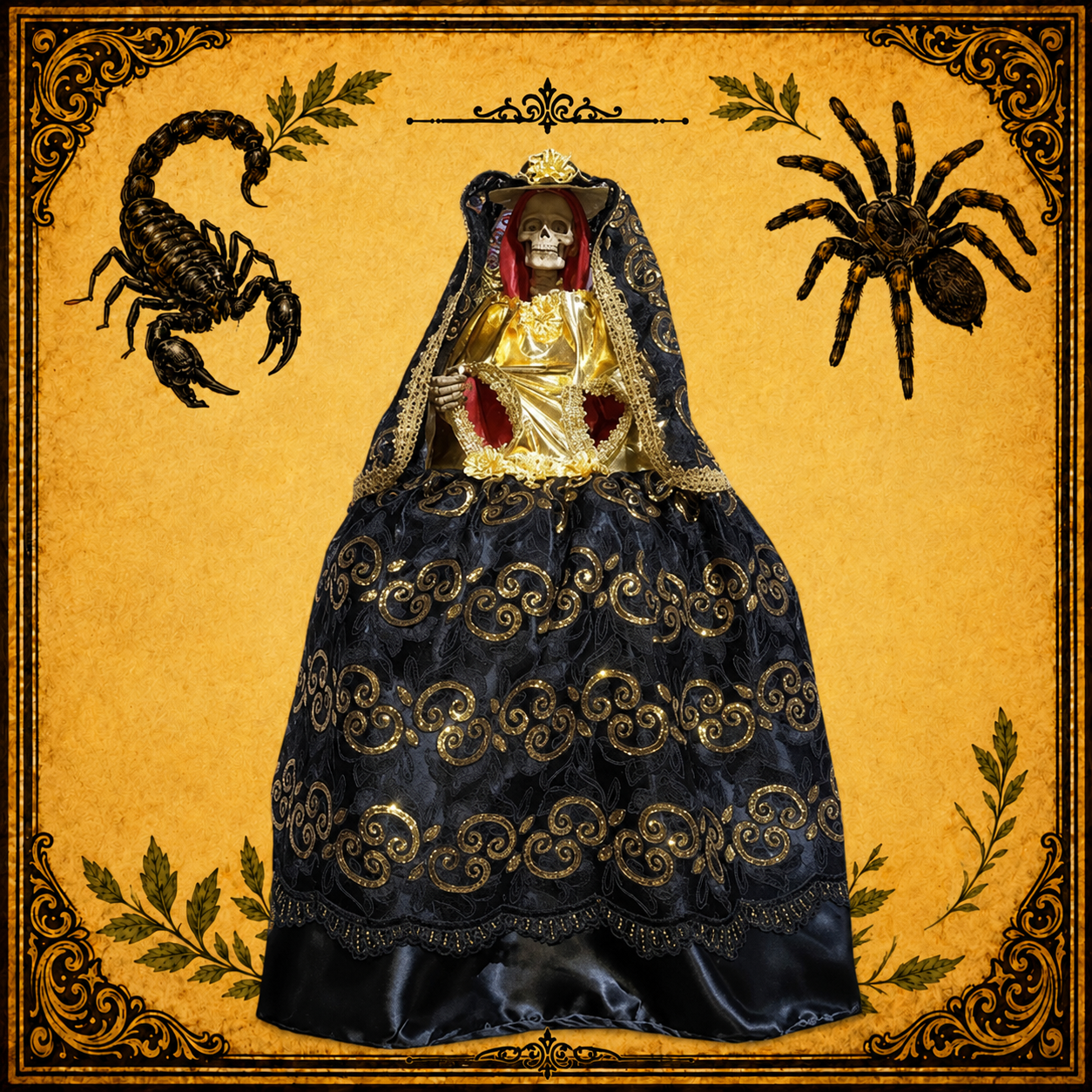 Vestido Santa Muerte Negro