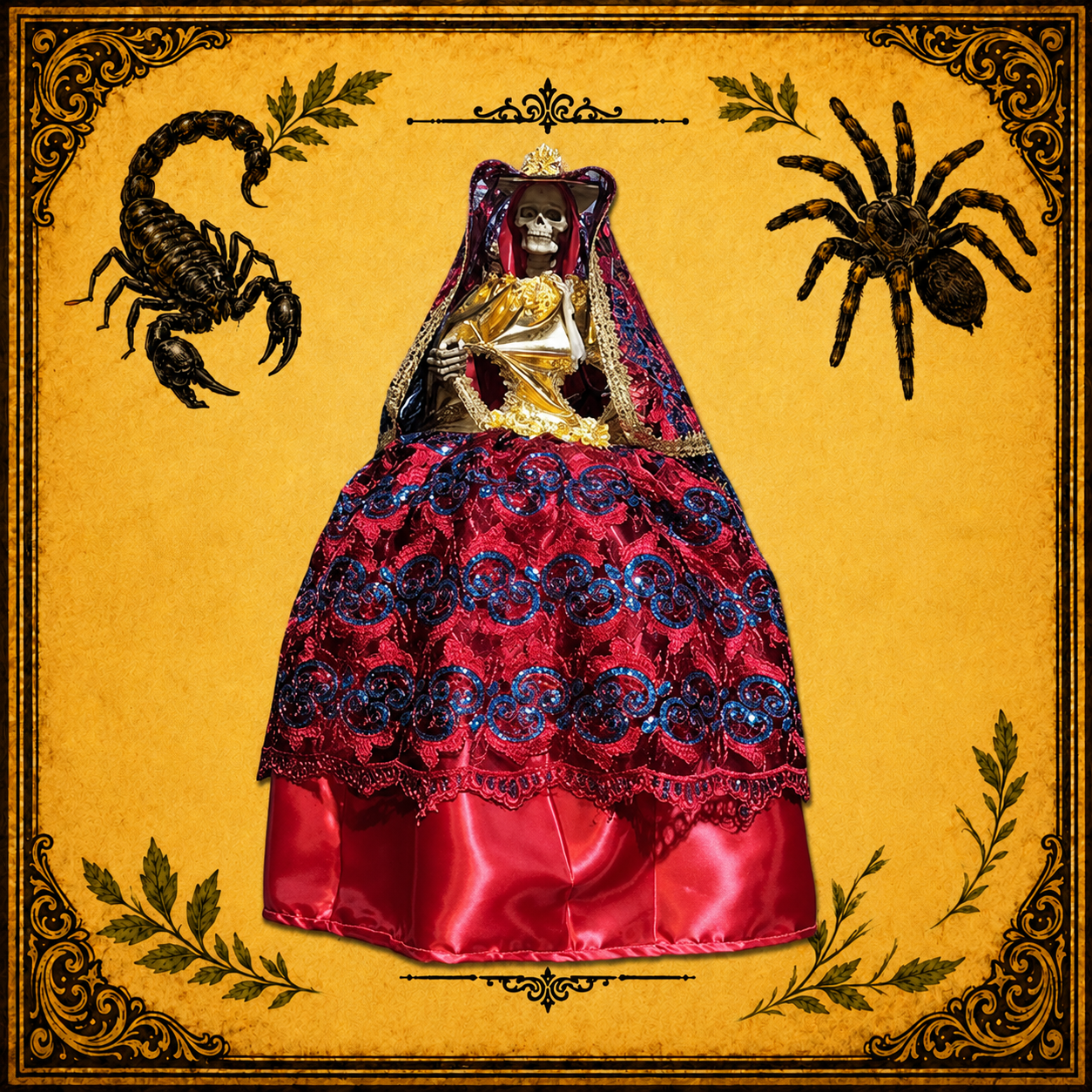 Vestido Santa Muerte Morado