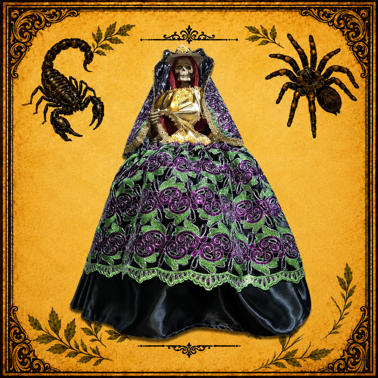 Vestido Santa Muerte Verde