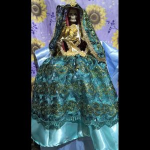 Vestido Santa Muerte Reina - figura Santa Muerte religiosa mayoreo Houston Texas