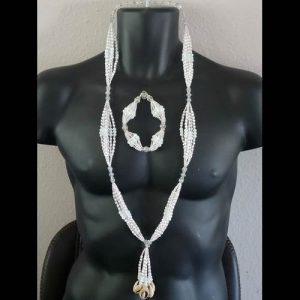 Obatala Collar con ilde - collar Elekes Orisha Yoruba mayoreo Houston Texas