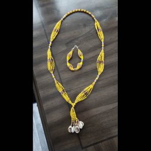 Collar Oshún Amarillo Ámbar - collar Elekes Orisha Yoruba mayoreo Houston Texas