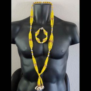 Juego Ritual de Oshún Amarillo y Ámbar con Ilé - producto esotérico Santería mayoreo Houston Texas