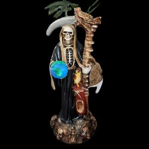 Santa Muerte Negra Dragón - figura Santa Muerte religiosa mayoreo Houston Texas