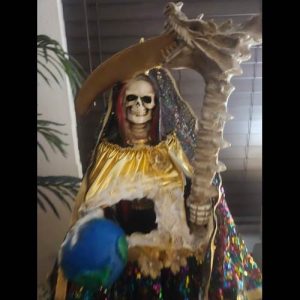 Santa Muerte Dragón Vestida - figura Santa Muerte religiosa mayoreo Houston Texas