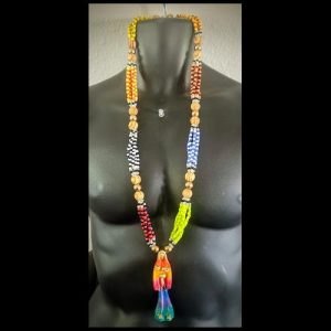 Collar Santa Muerte Colores - collar Elekes Orisha Yoruba mayoreo Houston Texas