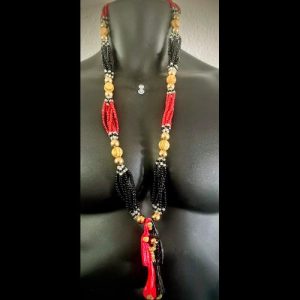 Collar Santa Muerte Roja - collar Elekes Orisha Yoruba mayoreo Houston Texas