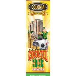 Colonia Cóctel 33 Esencias Natural - colonia esotérica ritual mayoreo Houston Texas