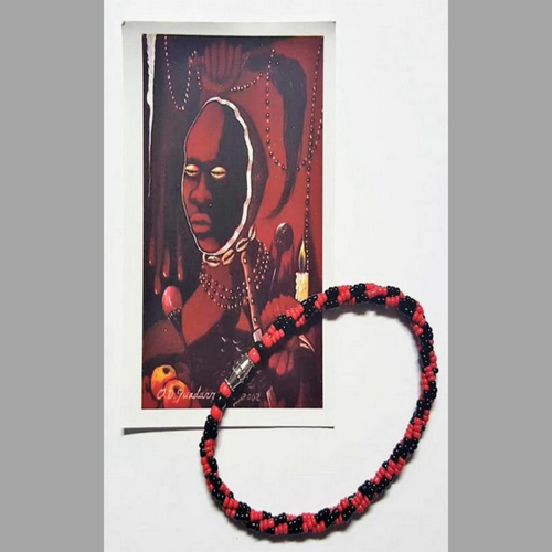 Estampita religiosa Elegguá Orisha - productos Santería Yoruba mayoreo Houston TX