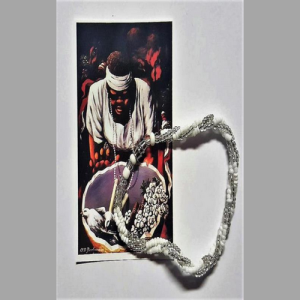 Estampita religiosa Oyá Orisha Yoruba vientos - artículos Santería mayoreo Houston