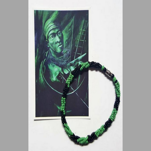 Estampita religiosa Oggún Orisha Yoruba hierro - artículos Santería mayoreo Houston