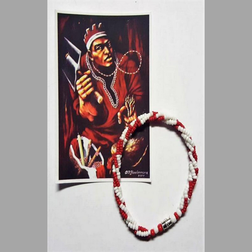 Estampita religiosa Shangó Orisha Yoruba truenos - artículos Santería mayoreo Houston