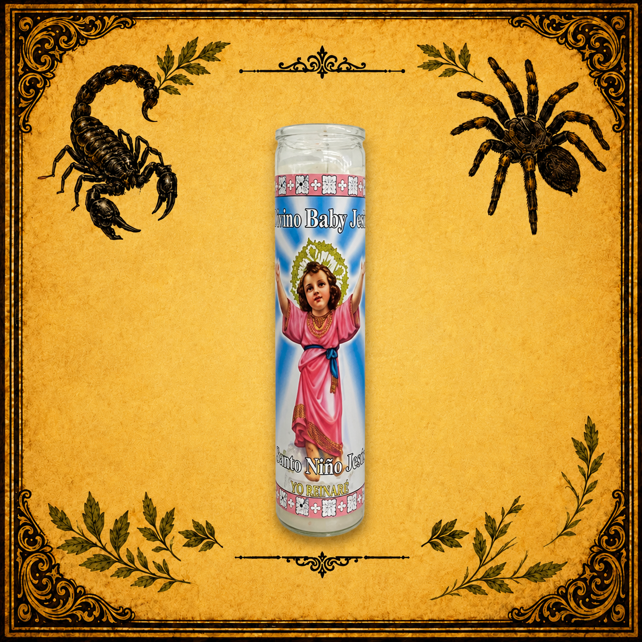 Vela divino niño Jesus Blanca