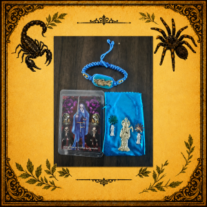 Kit de protección de la santa muerte Azul