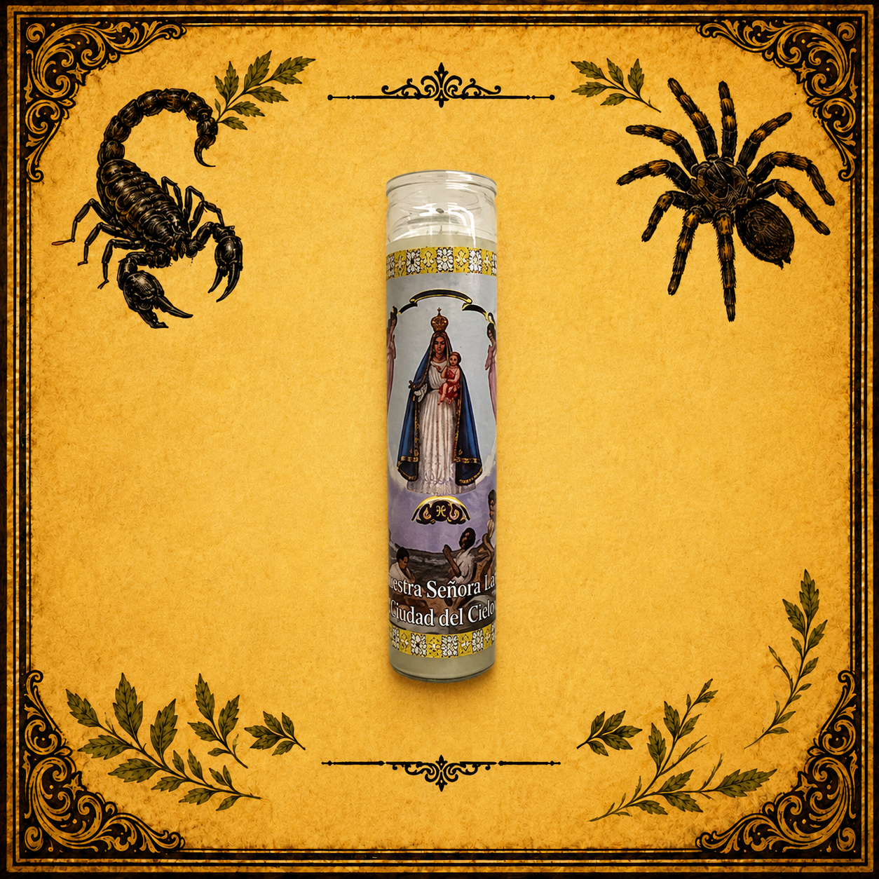 Vela caridad del cobre Blanca