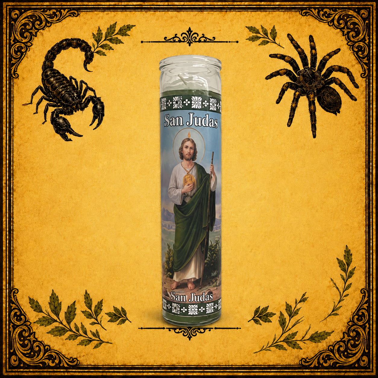 Vela san judas Verde
