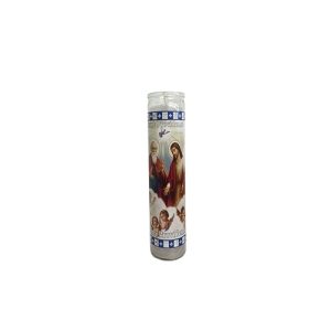 Velón Divina Providencia Blanca - velas religiosas protección Santería mayoreo Houston