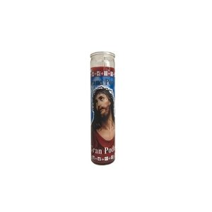 Velón Gran Poder Rojo - velas religiosas poder protección Santería mayoreo Houston