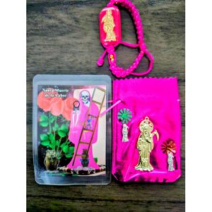 Kit de la Santa Muerte Rosa - artículos esotéricos Santería al por mayor Houston