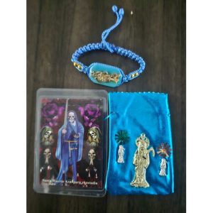Kit de la Santa Muerte Azul - productos religiosos al por mayor Houston Texas