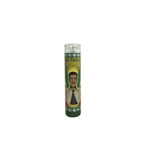 Velón Jesús Malverde Verde - velas esotéricas protección Santería mayoreo Houston