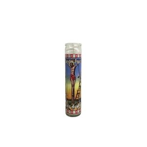 Velón Justo Juez Blanca - velas religiosas justicia protección Santería mayoreo Houston