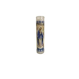 Velón La Milagrosa Blanca - velas religiosas Virgen Milagrosa mayoreo Houston TX