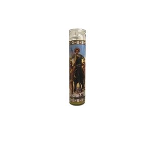 Velón Pancho Villa Amarilla - velas esotéricas Santería mayoreo Houston Texas