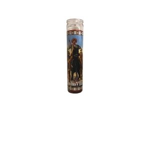 Velón Pancho Villa Roja - velas esotéricas Santería mayoreo Houston Texas