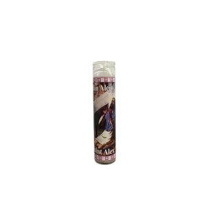 Velón San Alejo Blanca - velas religiosas aleja personas Santería mayoreo Houston TX