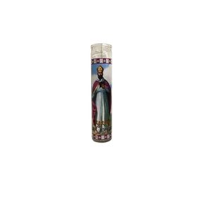 Velón San Cipriano Blanco - velas religiosas magia Santería mayoreo Houston TX