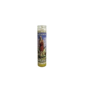 Velón San Lázaro Amarillo - velas religiosas Santería salud mayoreo Houston TX