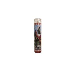 Velón San Martín Caballero Rojo - velas religiosas prosperidad negocios mayoreo Houston