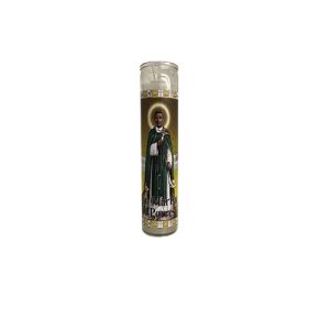 Velón San Martín de Porres Blanca - velas religiosas Santería mayoreo Houston