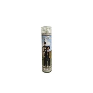 Velón San Simón Blanca - velas religiosas Santería mayoreo Houston Texas