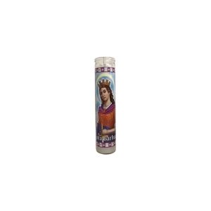 Velón Santa Bárbara Blanca - velas religiosas Santería mayoreo Houston Texas