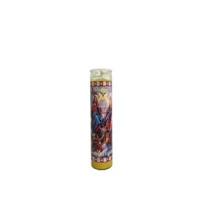 Velón Santísima Trinidad Amarilla - velas religiosas Santería mayoreo Houston TX